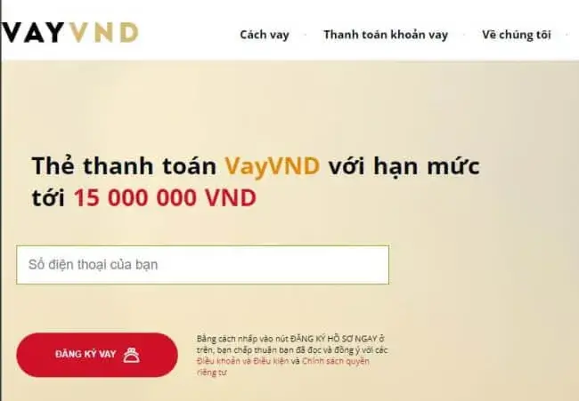 trang web VayVND