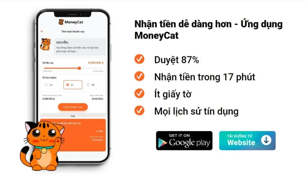 Ứng dụng Moneycat