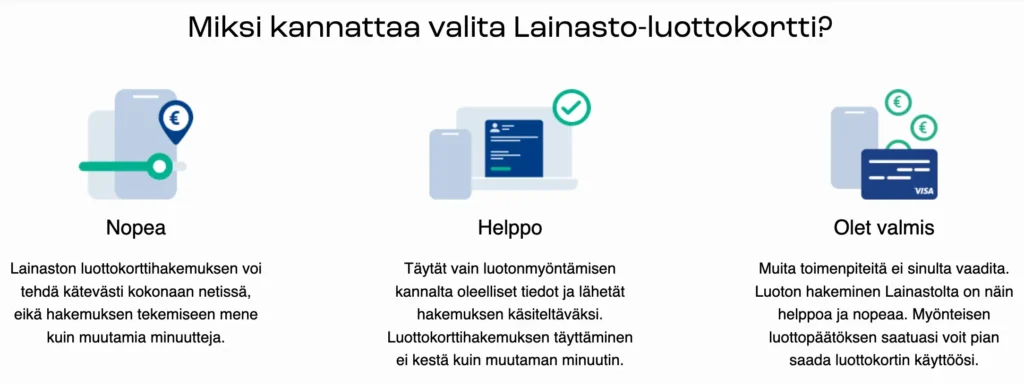 Miksi kannattaa valita Lainasto-luottokortti