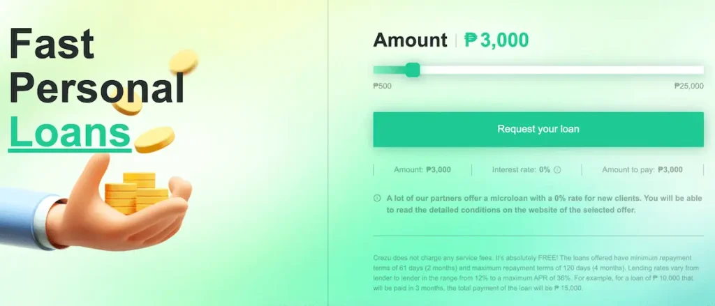 Crezu.ph loan calculator