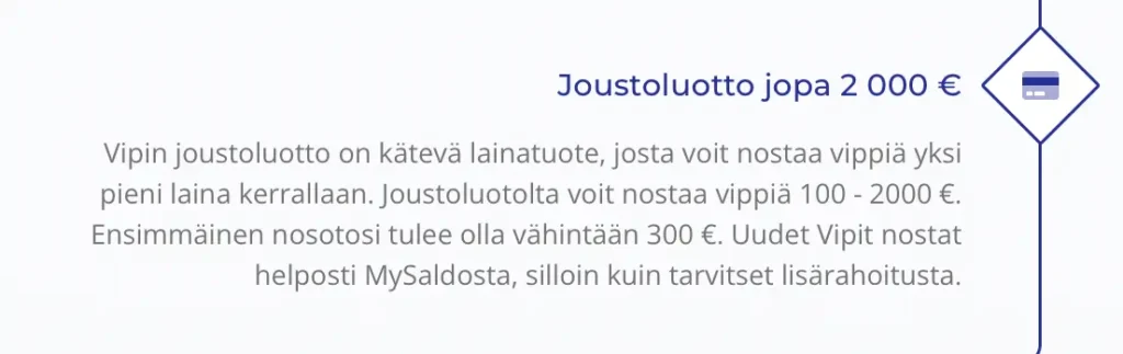 Vippi.fi joustoluotto