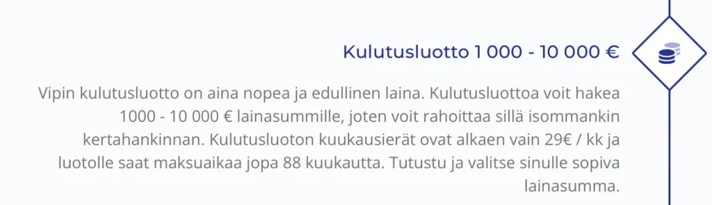 vippi.fi kulutusluotto